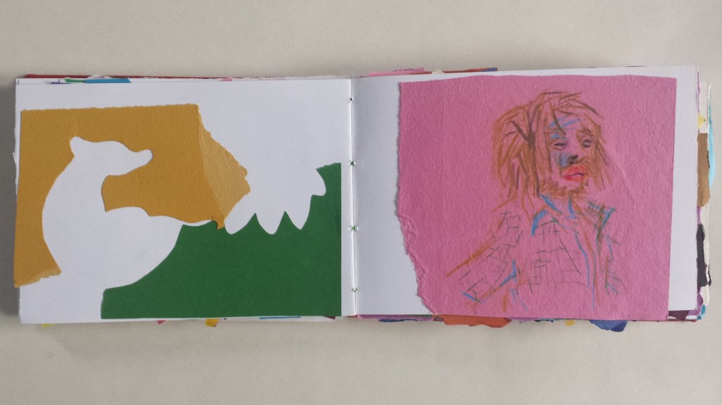 David Patrick Artists book collage 