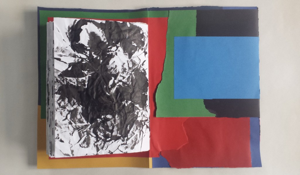 David Patrick Artists book collage