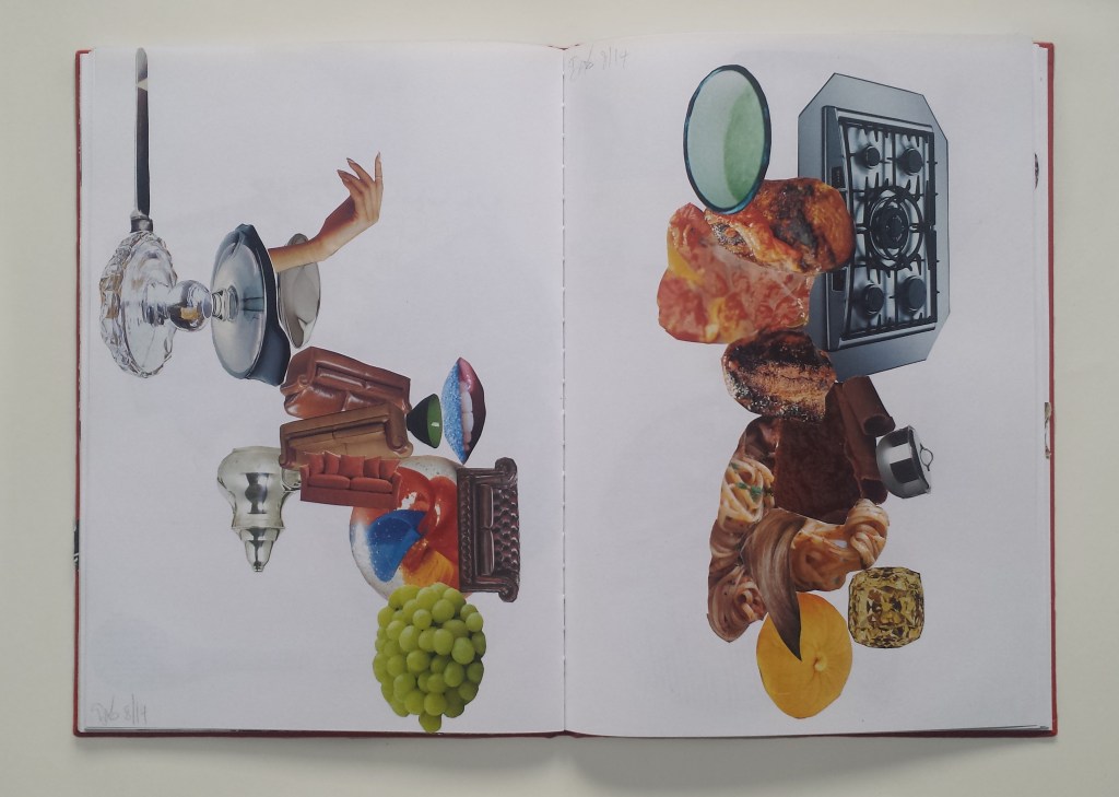 David Patrick Artists book collage 