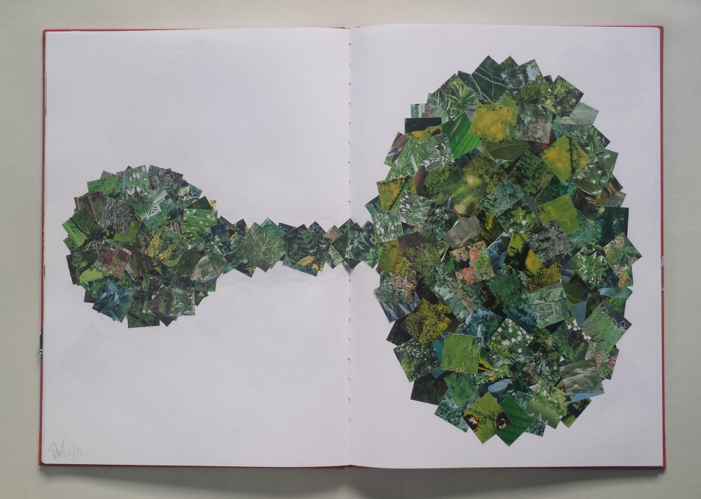 David Patrick Artists book collage